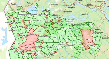 Uppdaterade områden i Jämtland