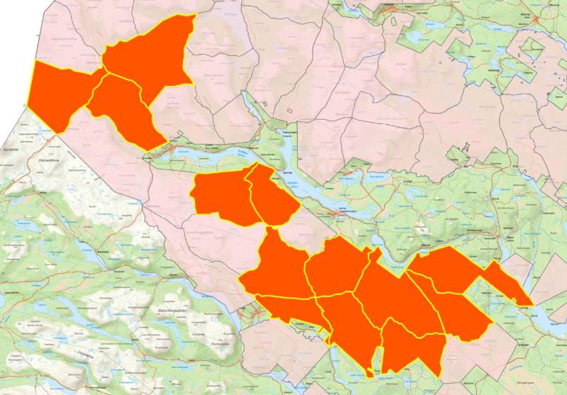 Uppdaterade områden Västerbotten